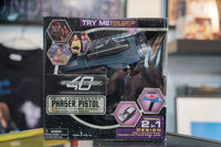 2007 Star Trek 40th Anniversary Phaser Pistol in black box with original crew portraits blue gray Type 2 phaser 2 in 1 design lights sound