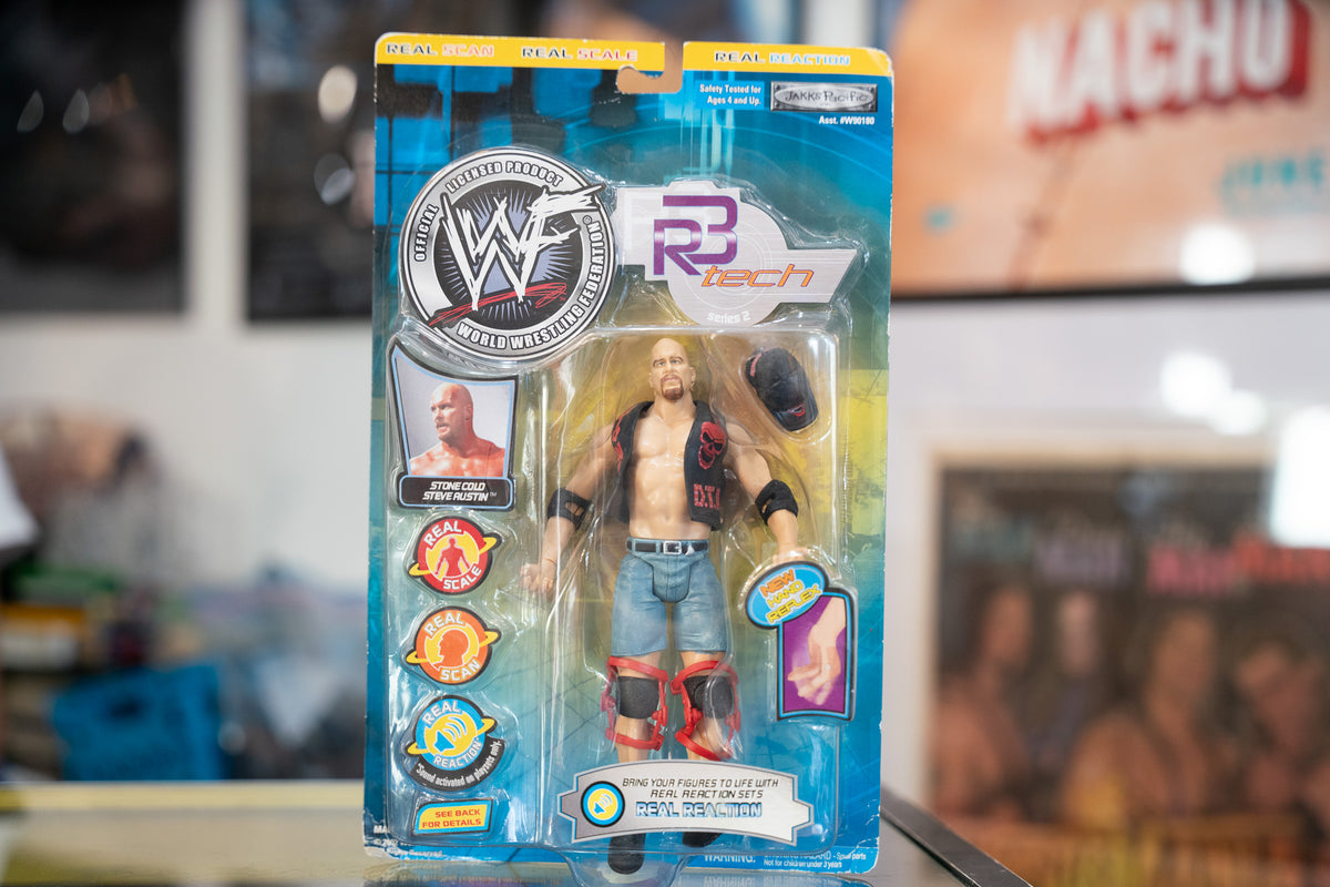 2002 WWF Stone Cold Steve Austin R3 Tech Jakks Pacific Wrestling Figure