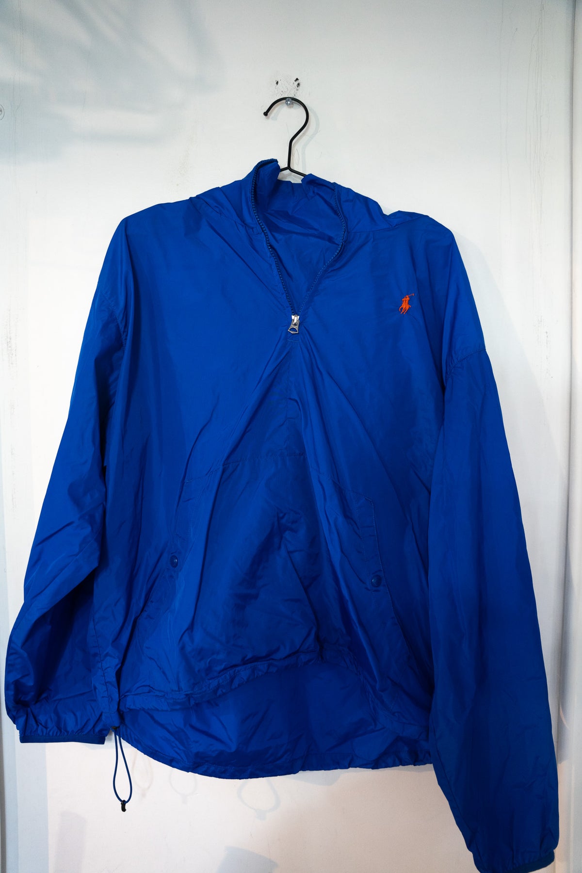 Vintage Polo Ralph Lauren Blue Windbreaker Jacket Size Large