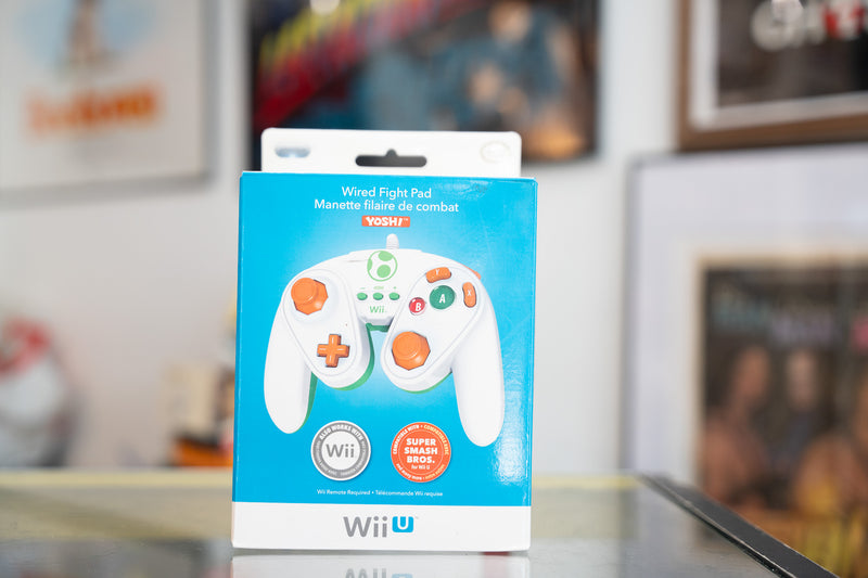 Nintendo Wii U Yoshi Wired Fight Pad New