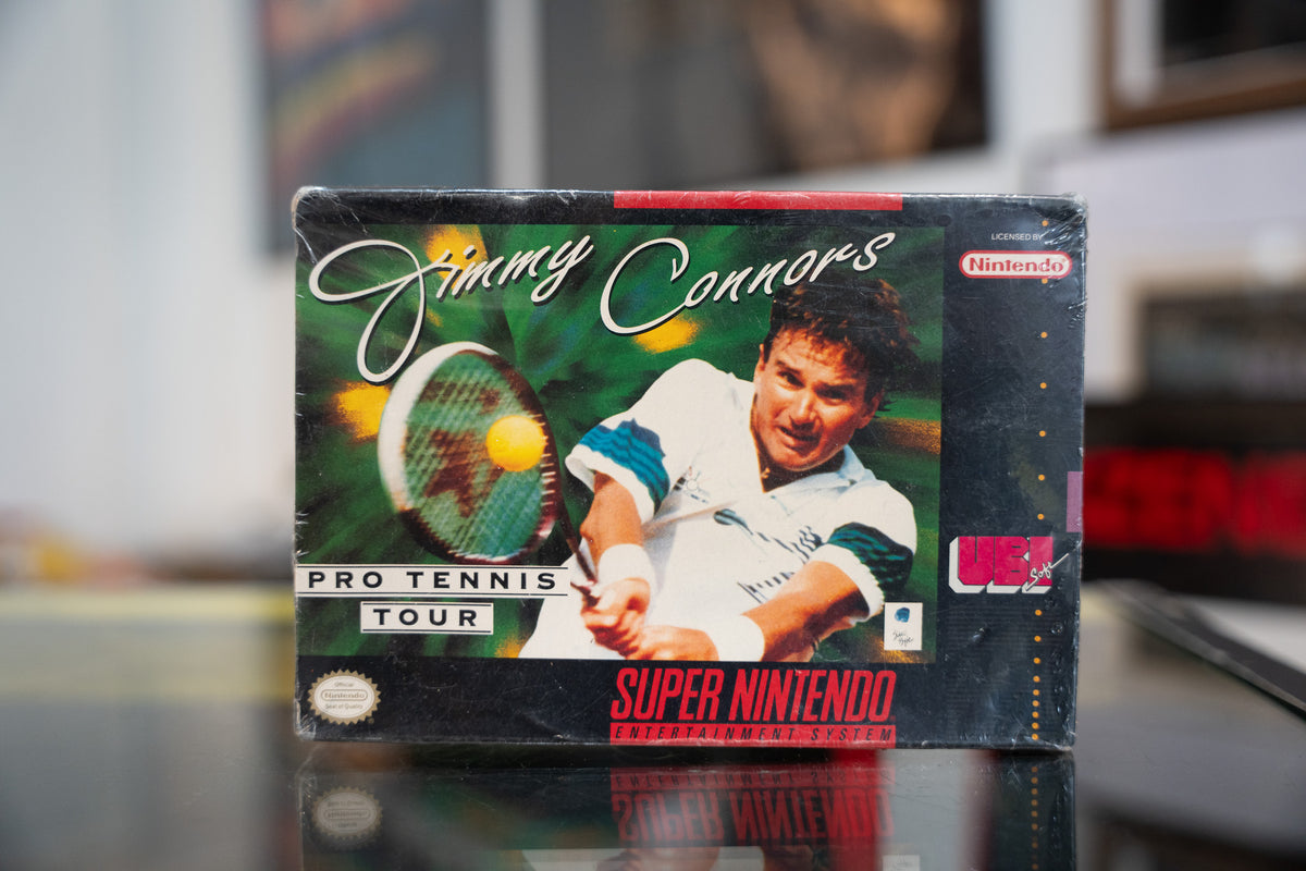 Super Nintendo Jimmy Connors Pro Tennis Tour Video Game CIB