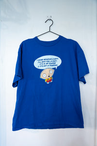 2003 Family Guy Stewie I come Bearing A Gift Shirt Size XL
