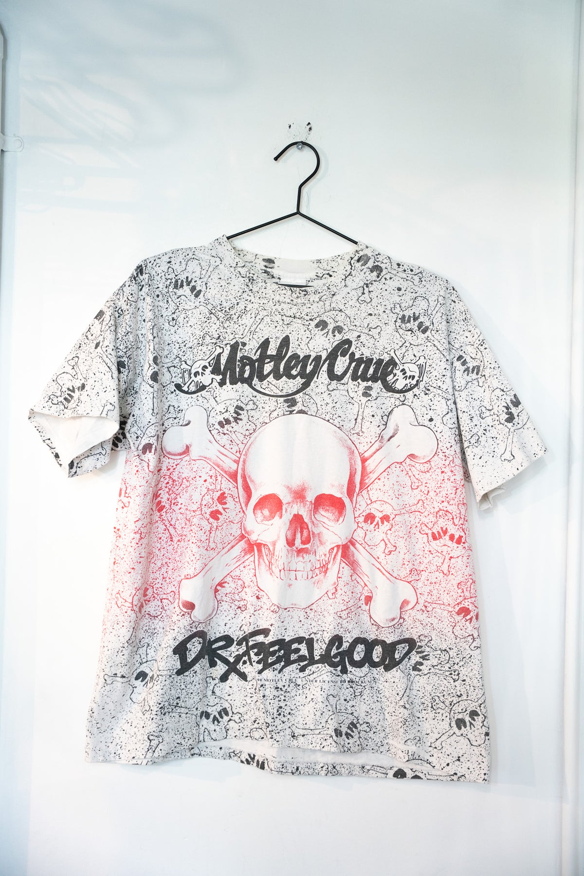 1990 Motley Crue Dr Feel Good AOP Shirt Size XL