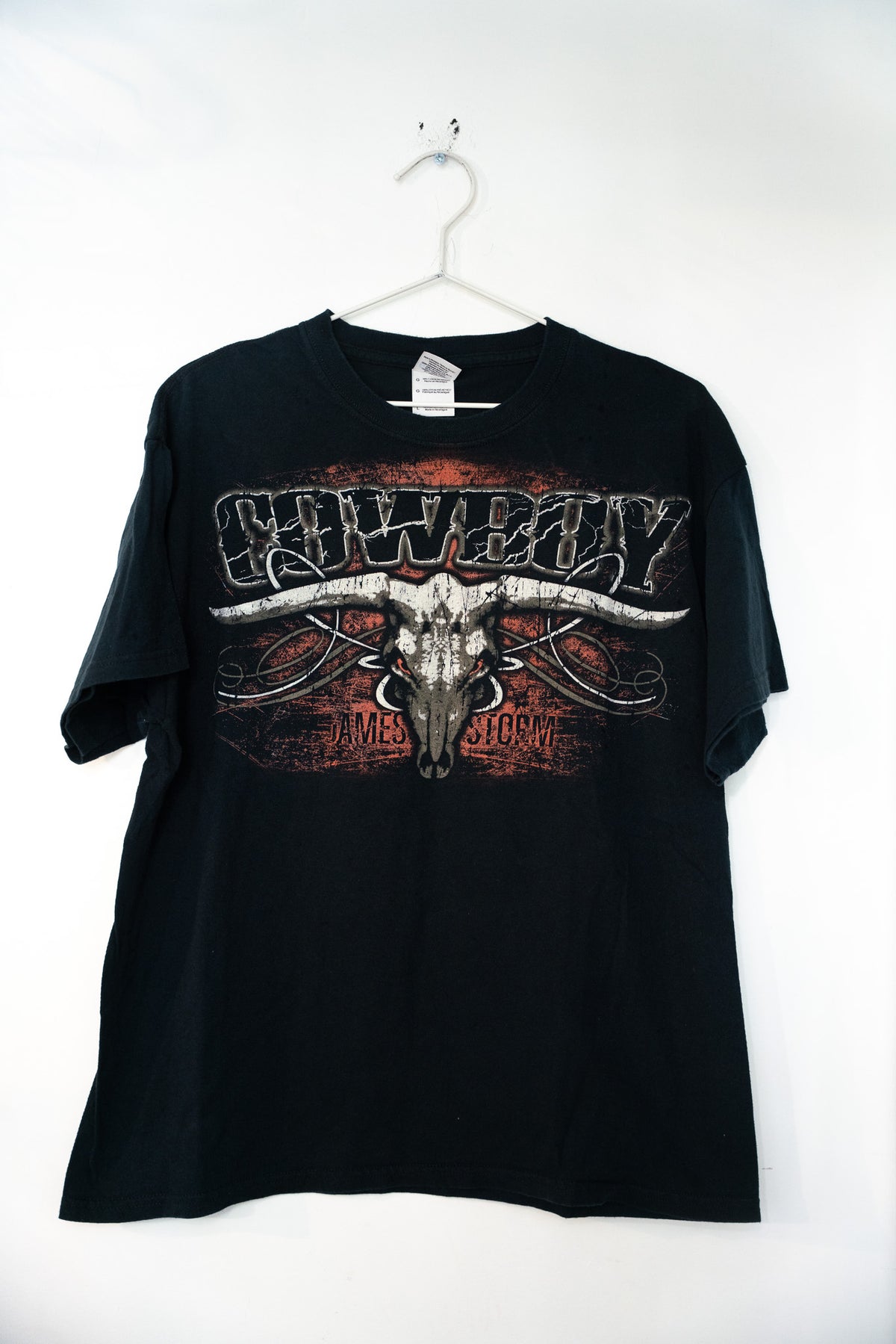 Vintage TNA Wrestling Cowboy James Storm Shirt Size Large