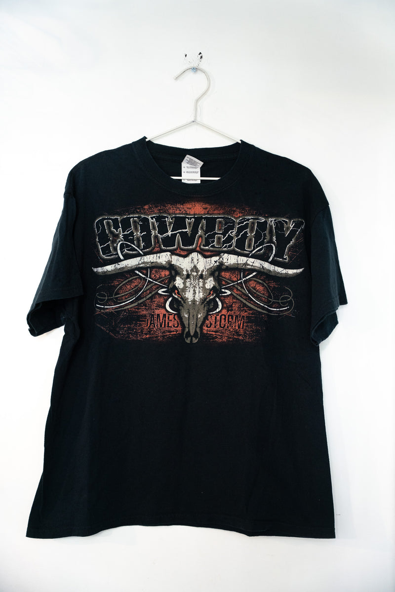 Vintage TNA Wrestling Cowboy James Storm Shirt Size Large