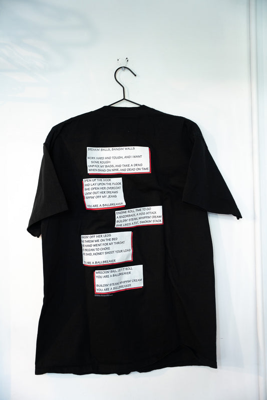 1995 Brockum AC/DC Ballbreaker Comic Shirt Black Men XL 90s Single-Stitch Shirt Size XL