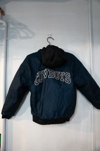 90s Kids Pro Player Dallas Cowboys Reversible Puffer Jacket