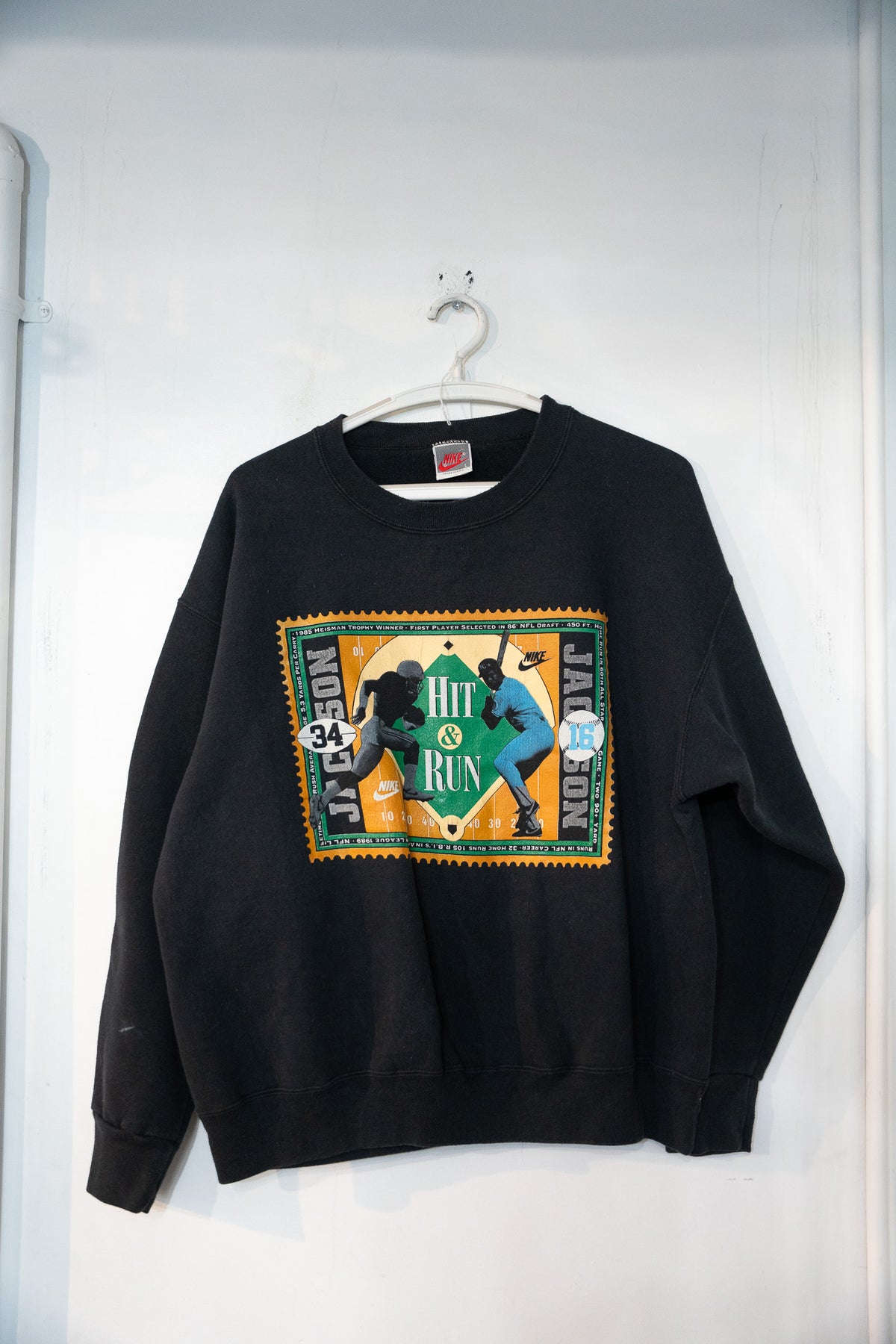 90s Nike Bo Jackson Hit & Run Sweater Size Large