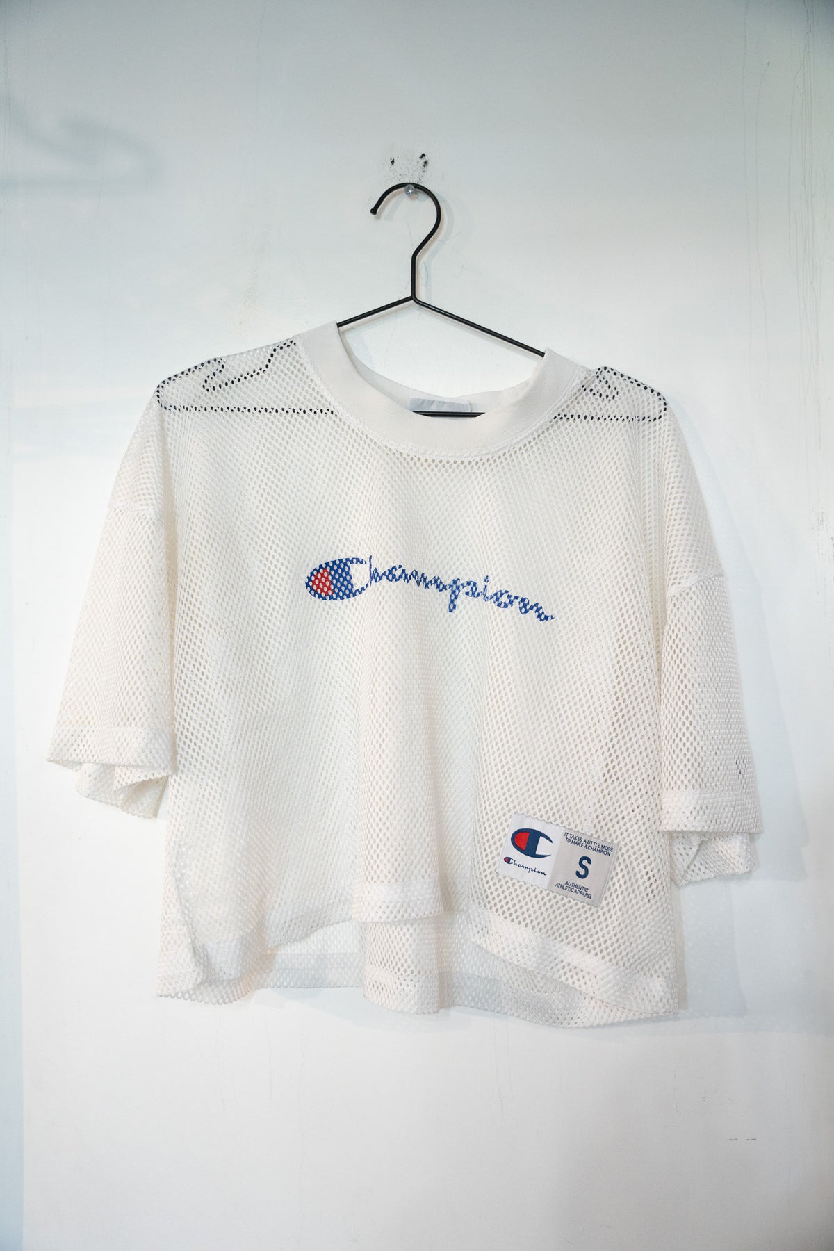 90s Champion Cropped Mesh Jersey Size Small