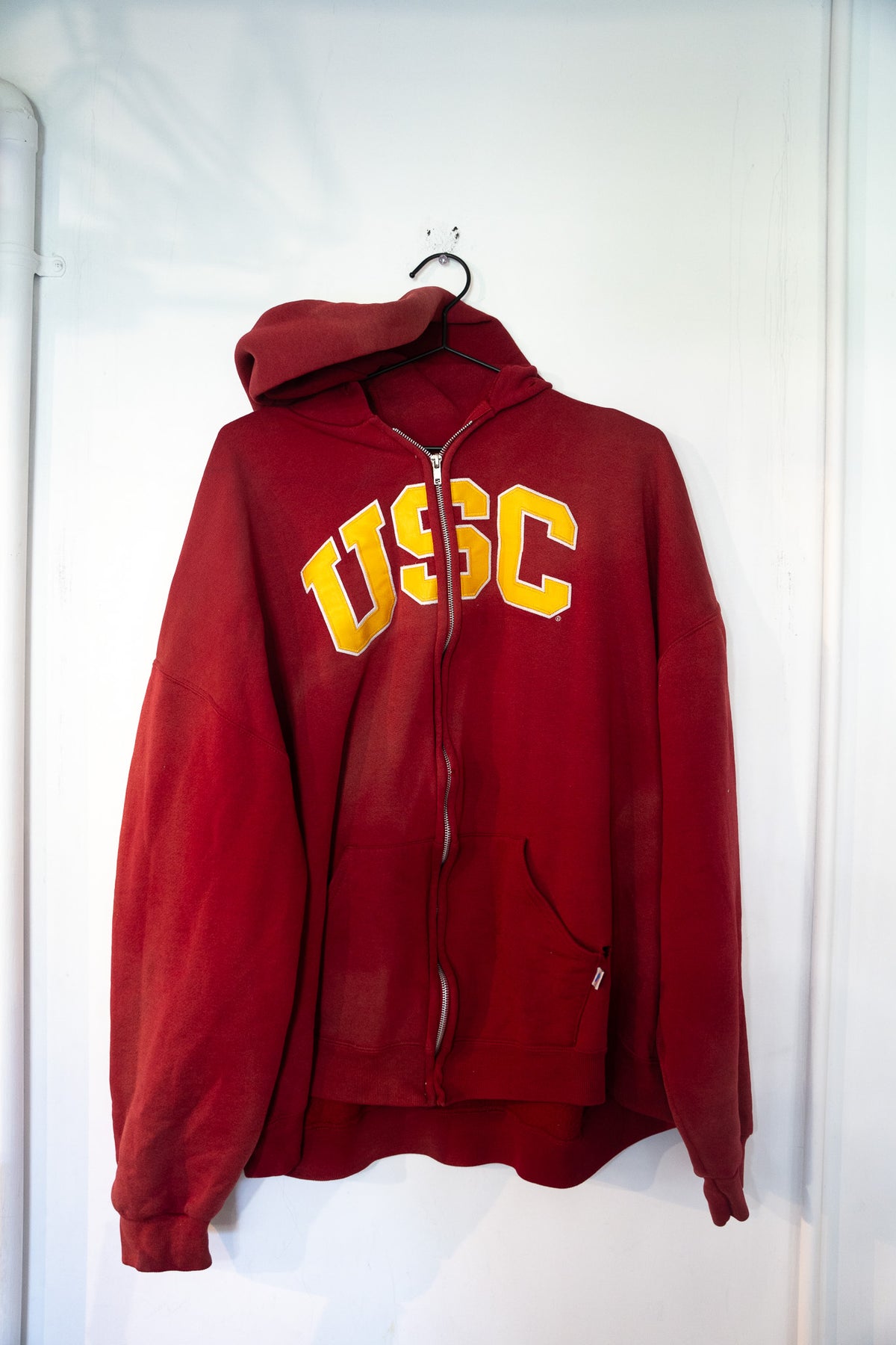 Vintage Russell Athletic USC Zipper Hoodie Size XXL