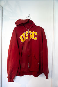 Vintage Russell Athletic USC Zipper Hoodie Size XXL