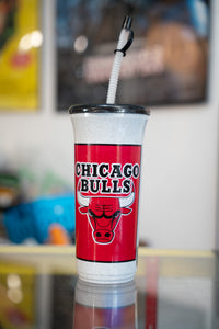 Chicago Bulls Straw Lid Cup