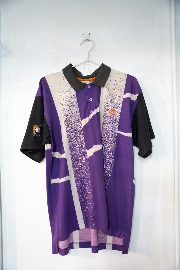 90s Nike Challenge Court Andre Agassi Tennis Polo Size Large