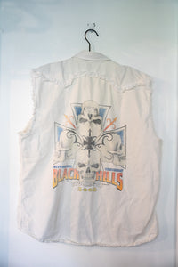 2002 Sturgis Black Hills Rally 62nd Anniversary Denim Vest