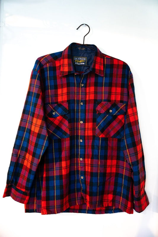 90s Backpacker Flannel Button Up Size XL - Keep It Classic