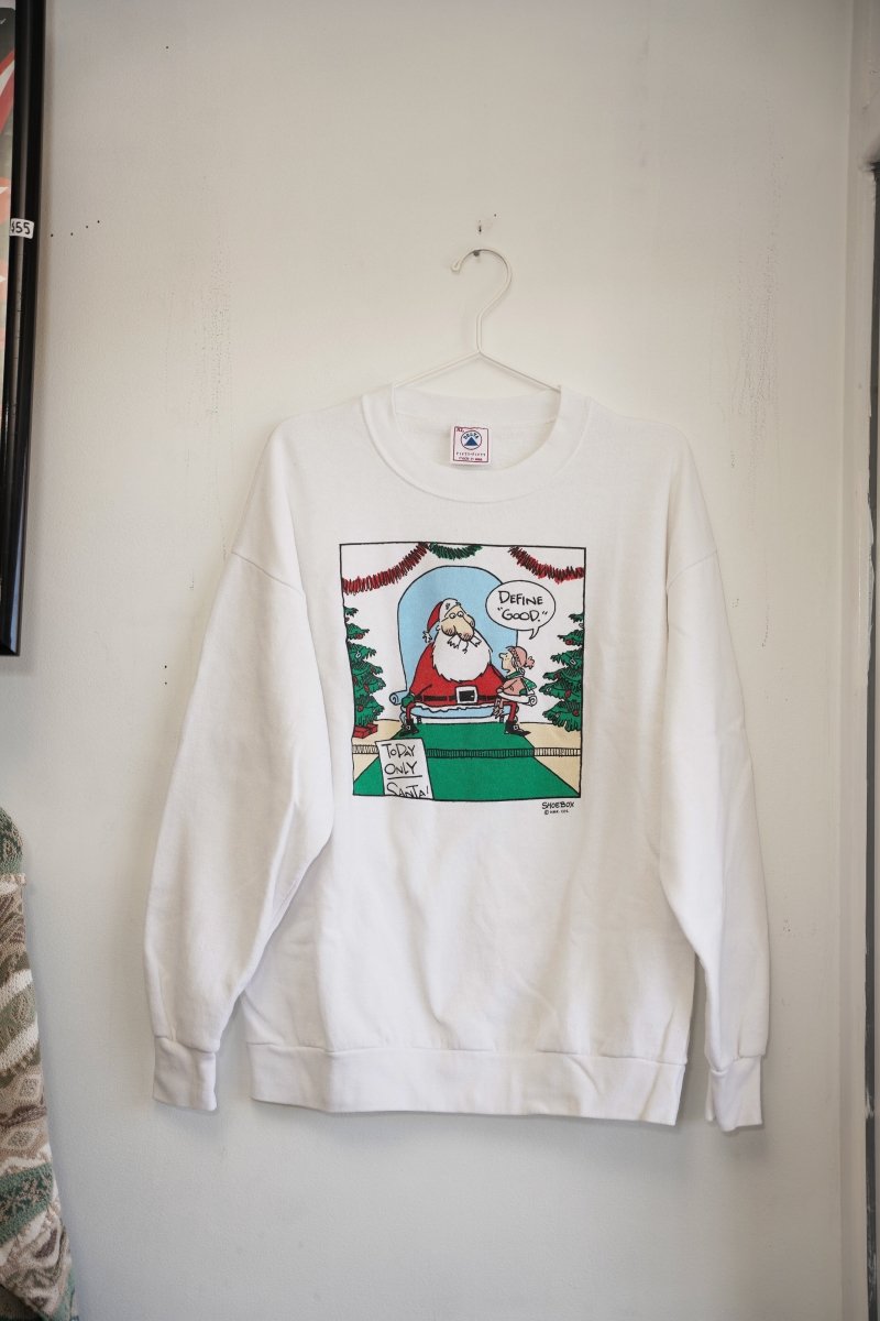 90s Define Good Santa Christmas Sweater - Keep It Classic