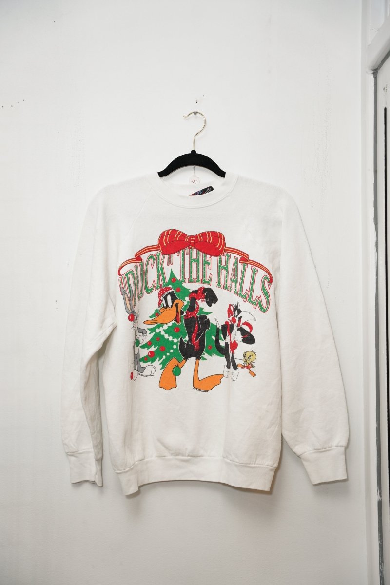 90s Looney Tunes Duck the Halls Sweater - Keep It Classic