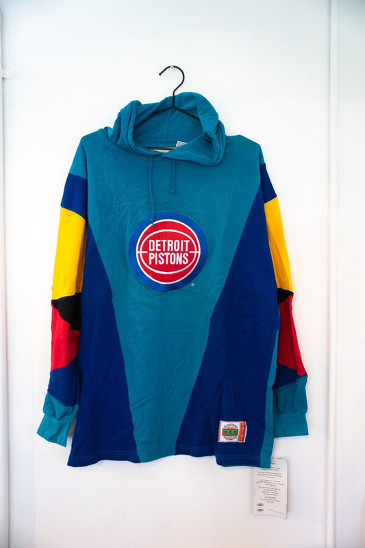 90s NBA In the Paint Detroit Pistons Hoodie With Original Tags Size XL - Keep It Classic