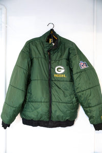 90s Pro Player Green Bay Packers Reversible Puffer Jacket - Keep It Classic