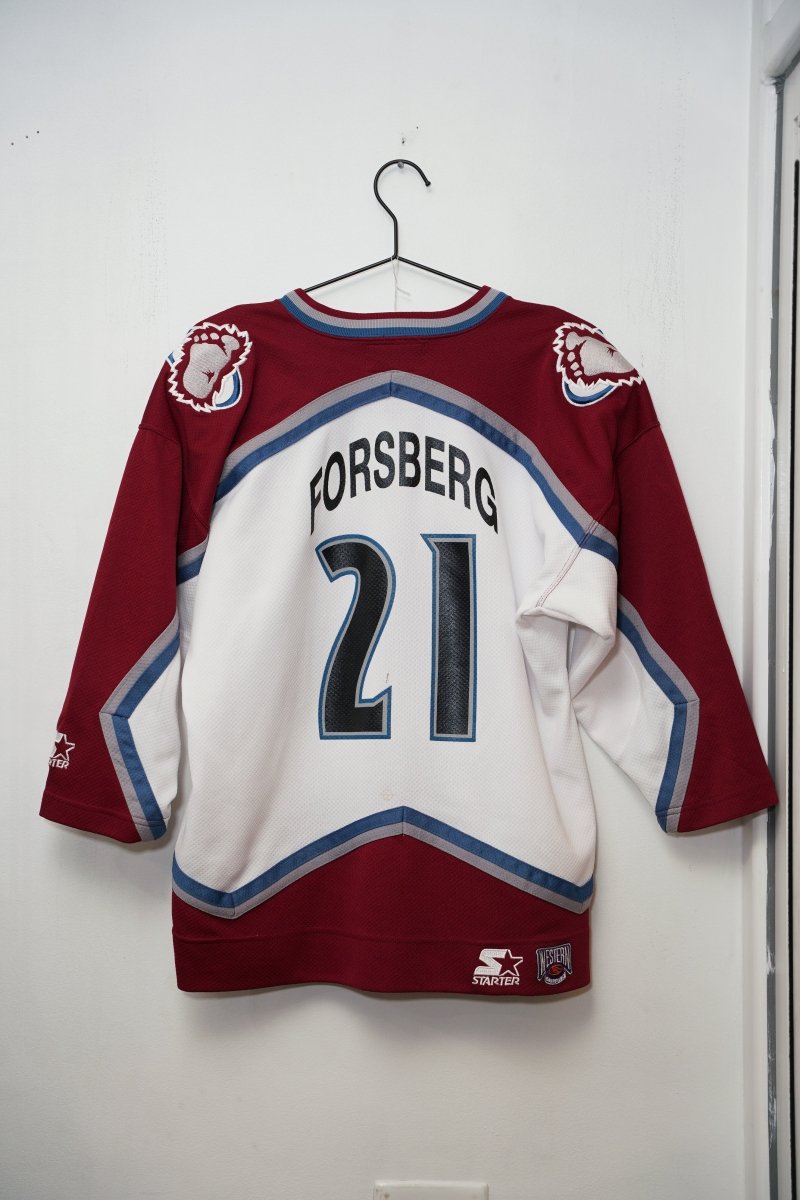 90s Starter Colorado Avalanche Forsberg Hockey Jersey - Keep It Classic