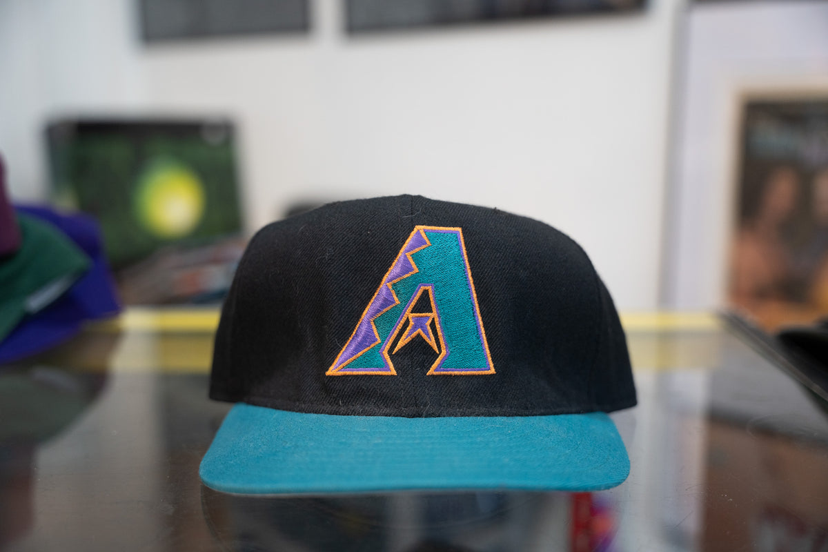 Black Vintage Arizona Diamondbacks Diamond Collection Fitted New Era Hat 7 1/4