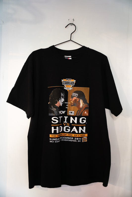 1997 WCW Starrcade Sting vs Hogan The Match Of The Decade Shirt Size XL