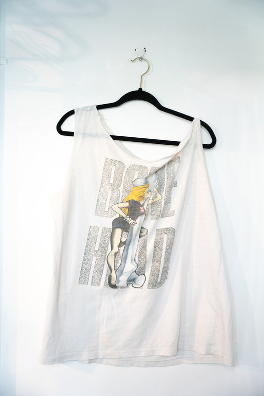 1989 Great White Bone Head Tour Thrashed Shirt Size XL
