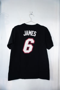 Vintage Adidas Miami Heat LeBron James Shirt Size Large
