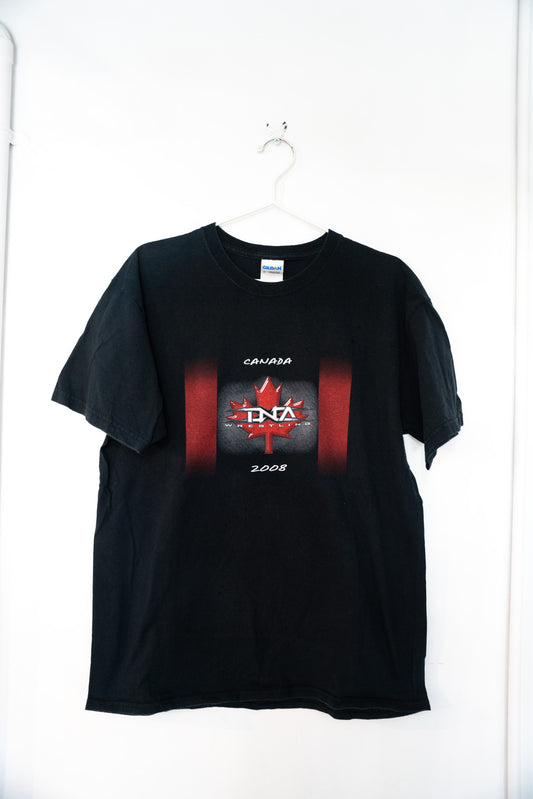 2008 TNA Wrestling Canada Cross The Line Shirt Size Large photo 1