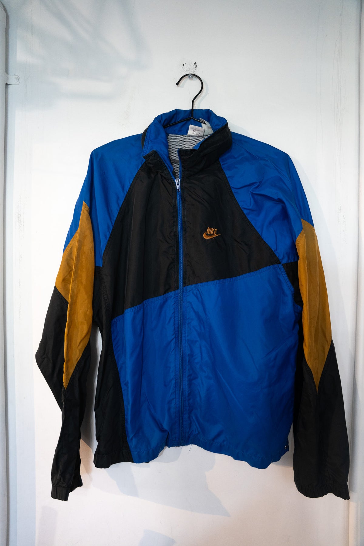 Vintage Nike Blue and Brown Windbreaker Size Large