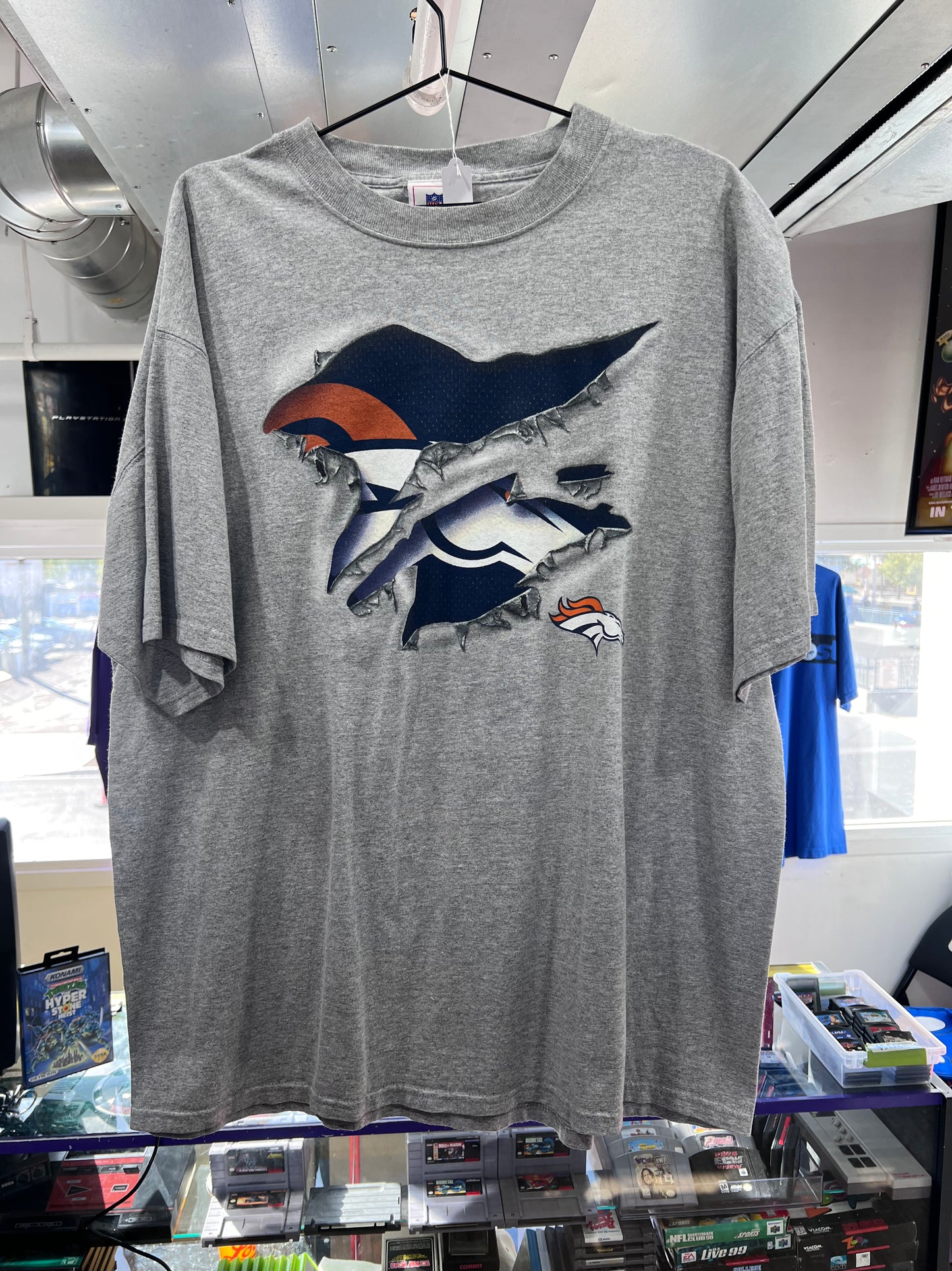 Camiseta vintage de la NFL de los Denver Broncos, talla XL