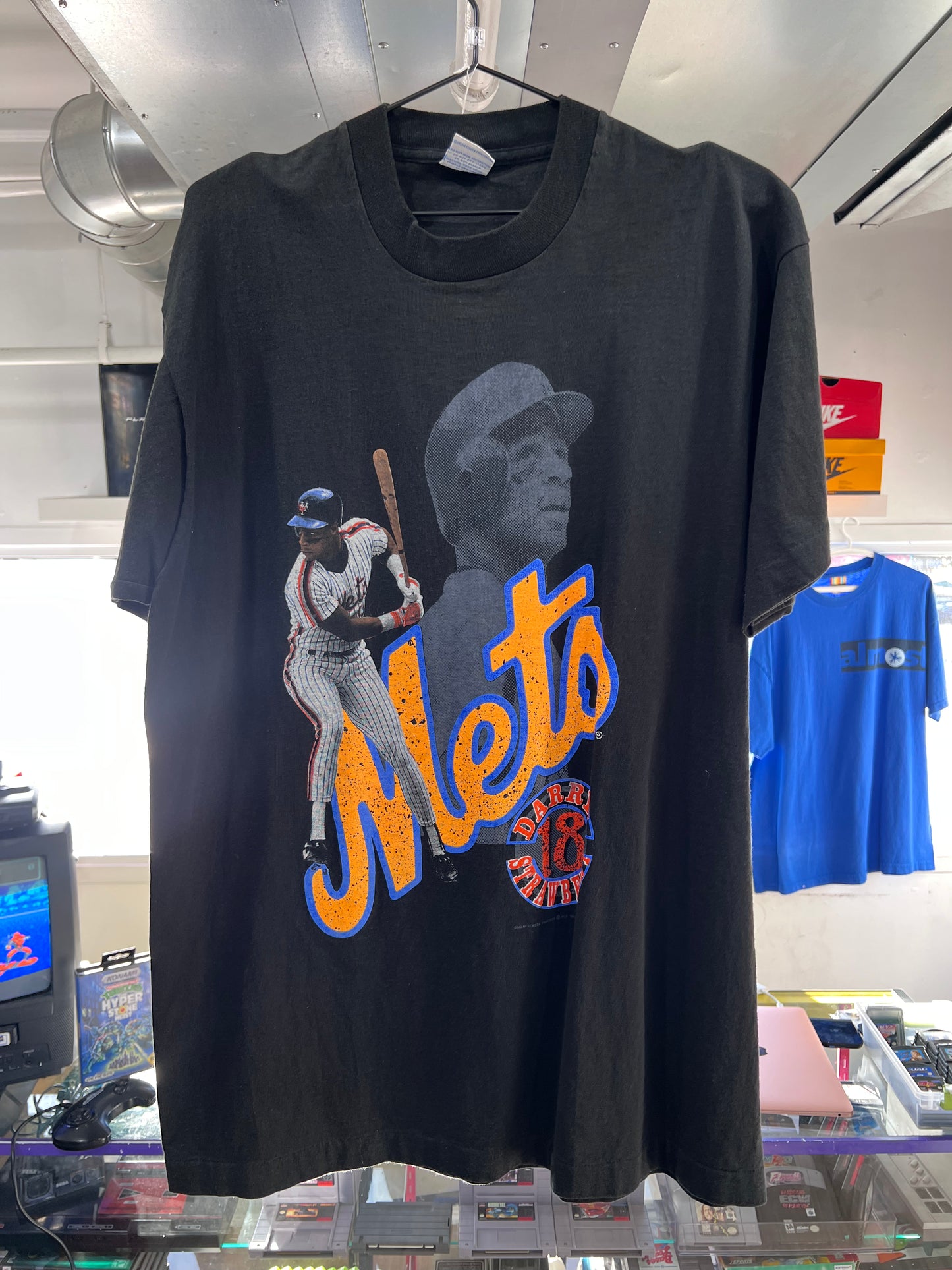 Camiseta de Salem con el logo de Darryl Strawberry de los New York Mets de 1989 (talla XL)