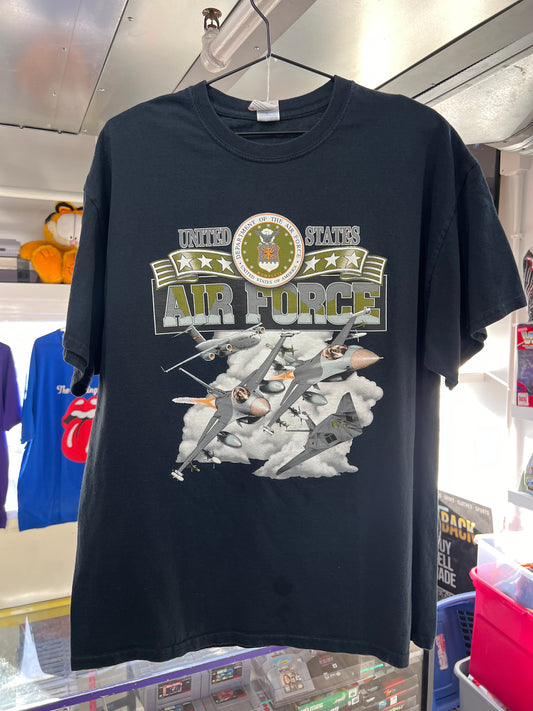 Camiseta Y2K de la Fuerza Aérea de los Estados Unidos - Talla XL