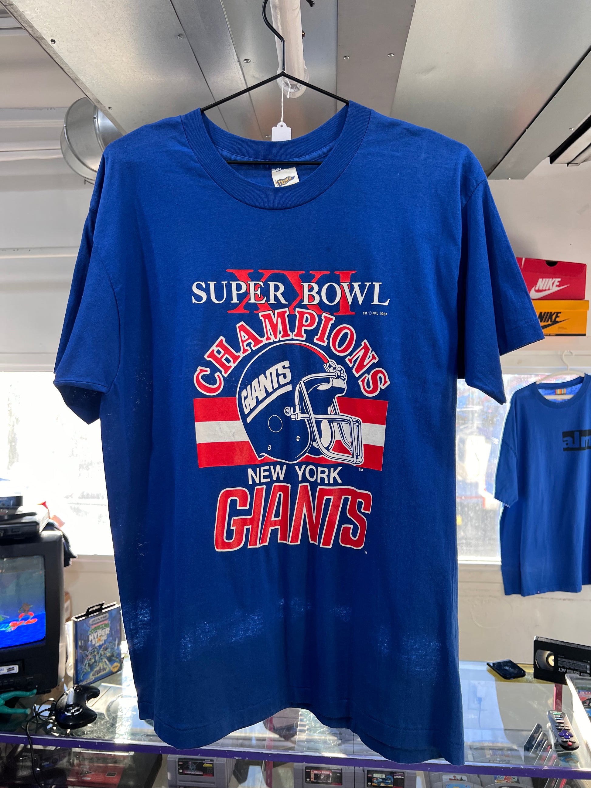 1987 New York Giants Super Bowl XXI Champions T-Shirt - Size XL – Keep It  Classic