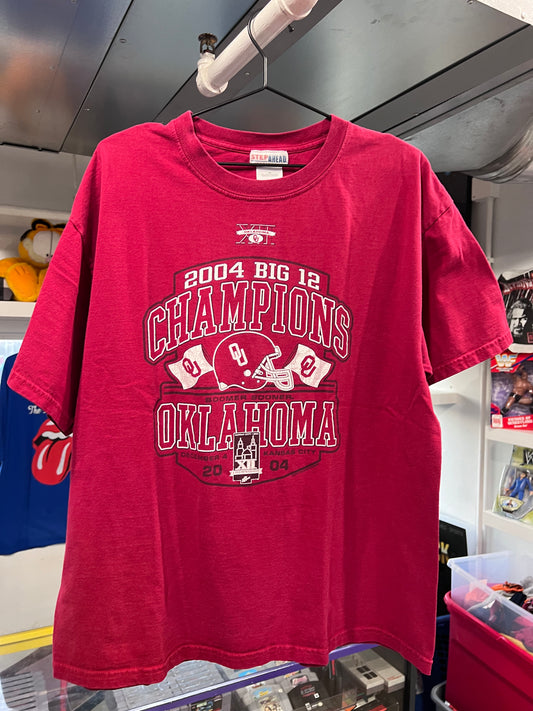 Camiseta de campeones del Big 12 de Oklahoma 2004, talla XL