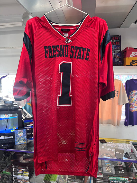 Camiseta de fútbol vintage de los Bulldogs de Fresno State Coliseum, tamaño grande