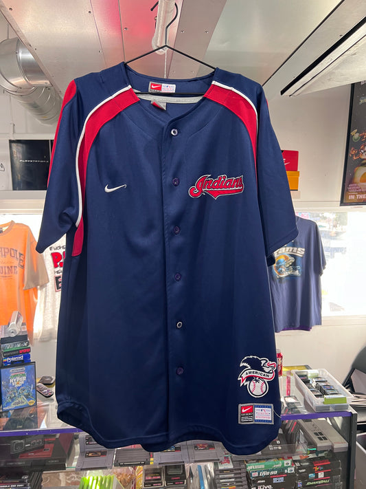 Camiseta de béisbol vintage Nike Cleveland Indians XL