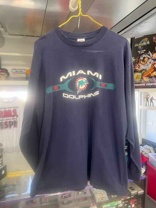 Camiseta de manga larga True Fan Miami Dolphins XL