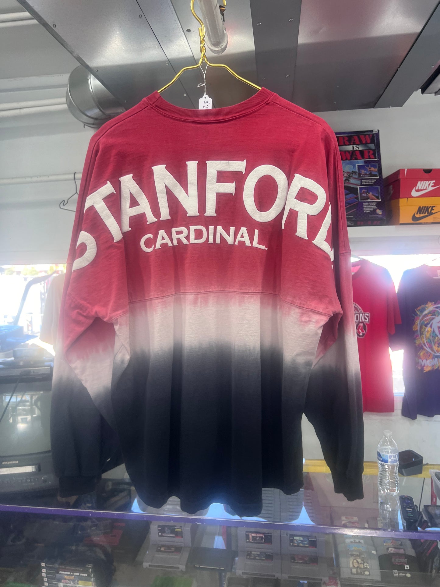 Camiseta Stanford Cardinal de manga larga, años 90, talla mediana