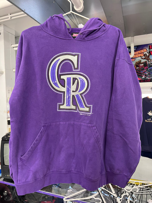 Sudadera con capucha de los Colorado Rockies Stitches 2009, talla XL