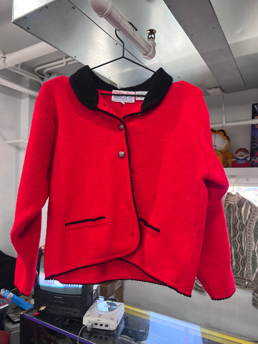 Vintage Red Cardigan