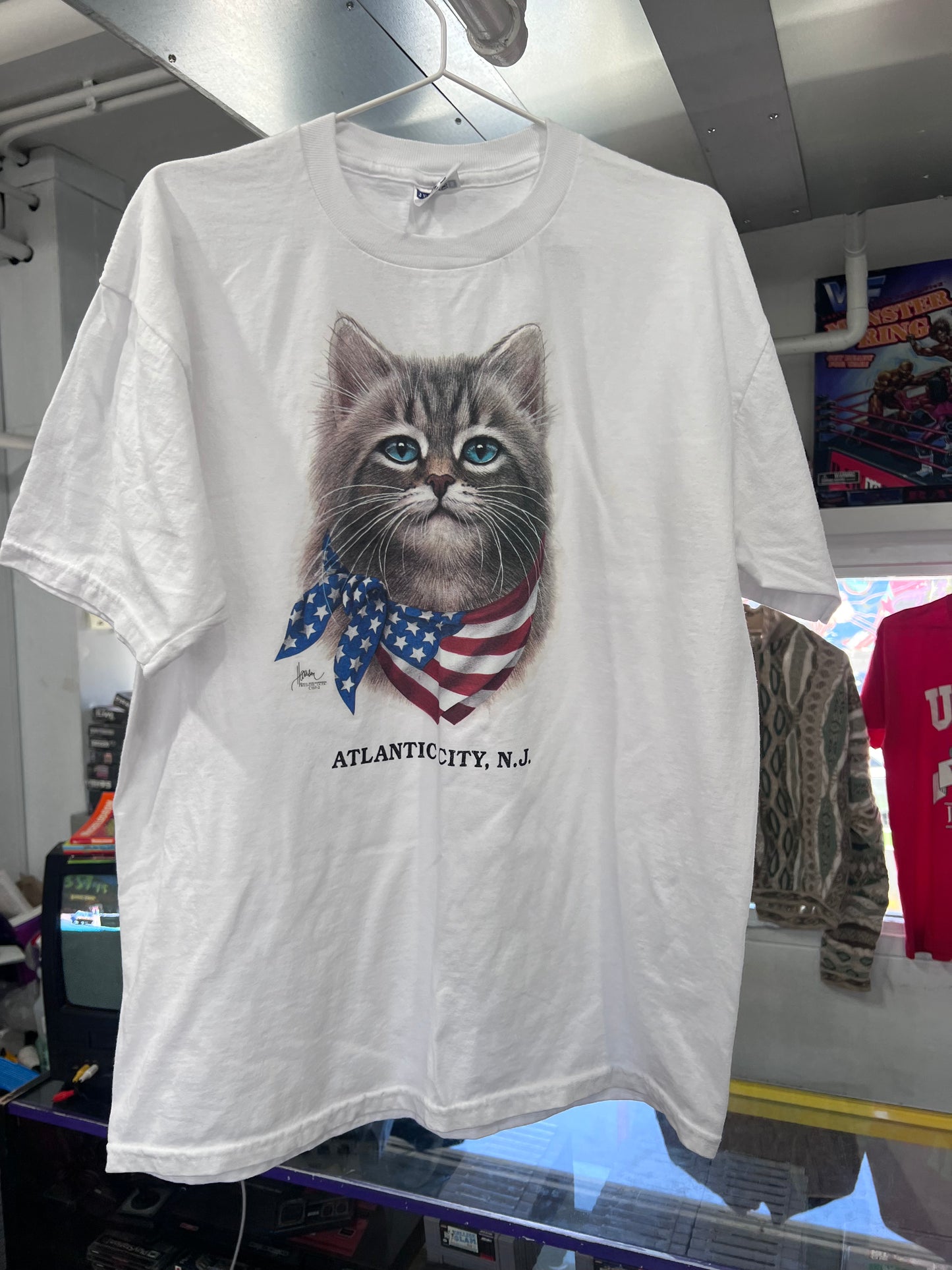 Vintage Kitty Boy USA Atlantic City, NJ Shirt Large