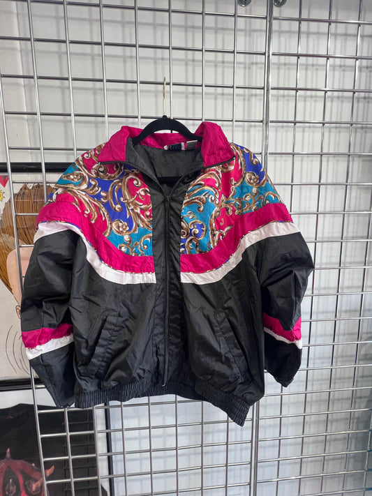 90s Bold Spirit Windbreaker