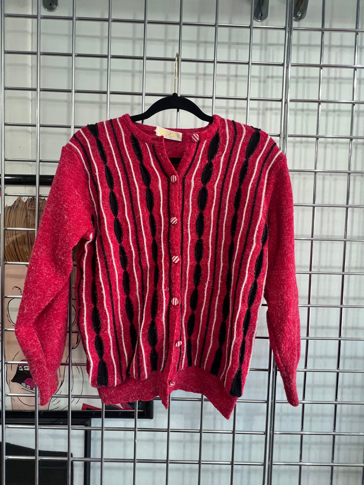 Vintage King Sheep Button Up Sweater