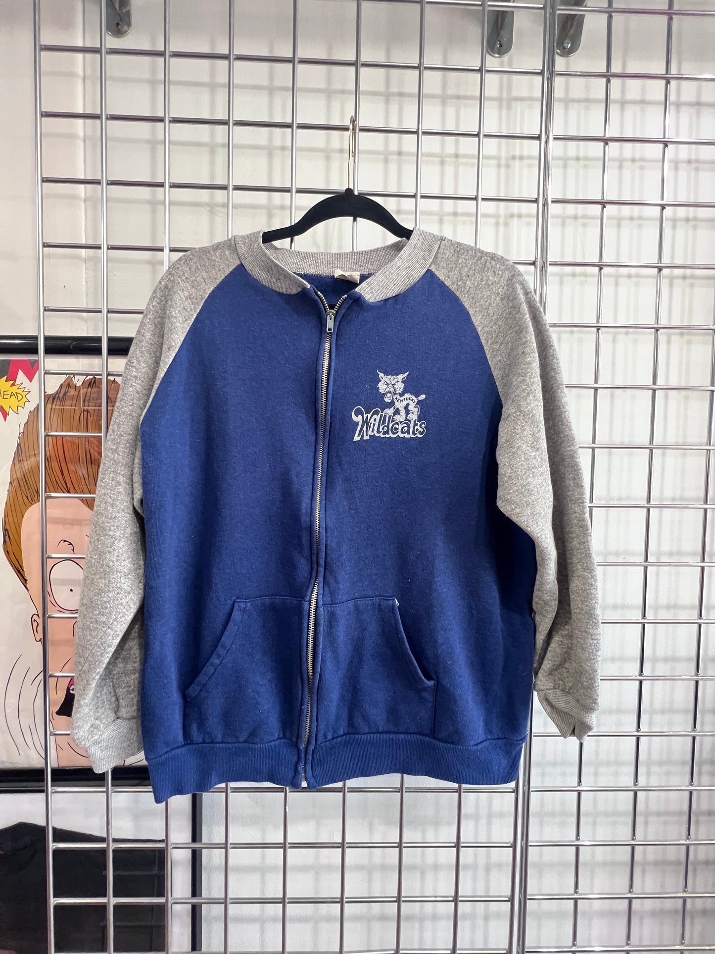 Vintage Kentucky Wildcats Zip Up Sweater