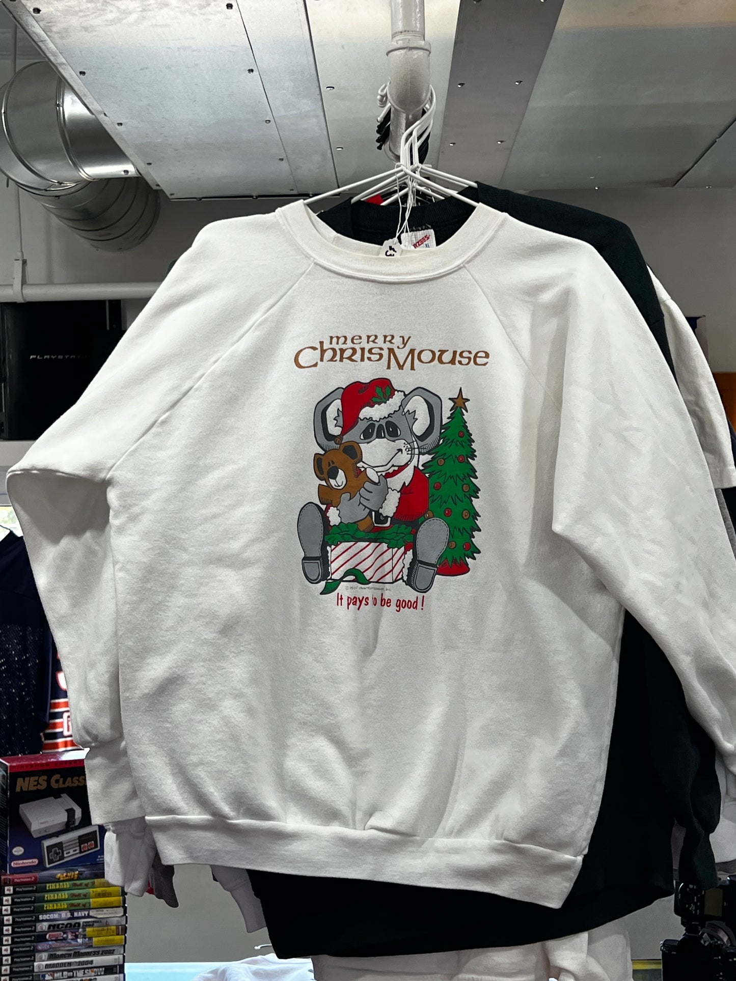 Suéter XL con el lema "Vale la pena ser bueno" de ChristMouse de 1987