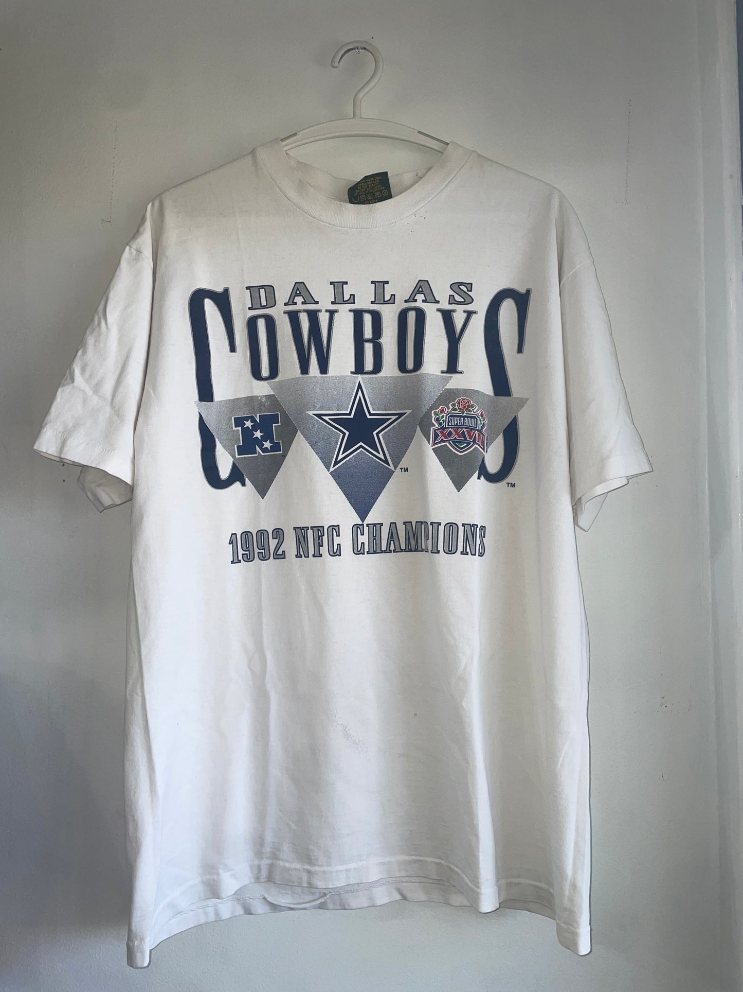 Camiseta del campeonato de la NFC de los Dallas Cowboys de 1992