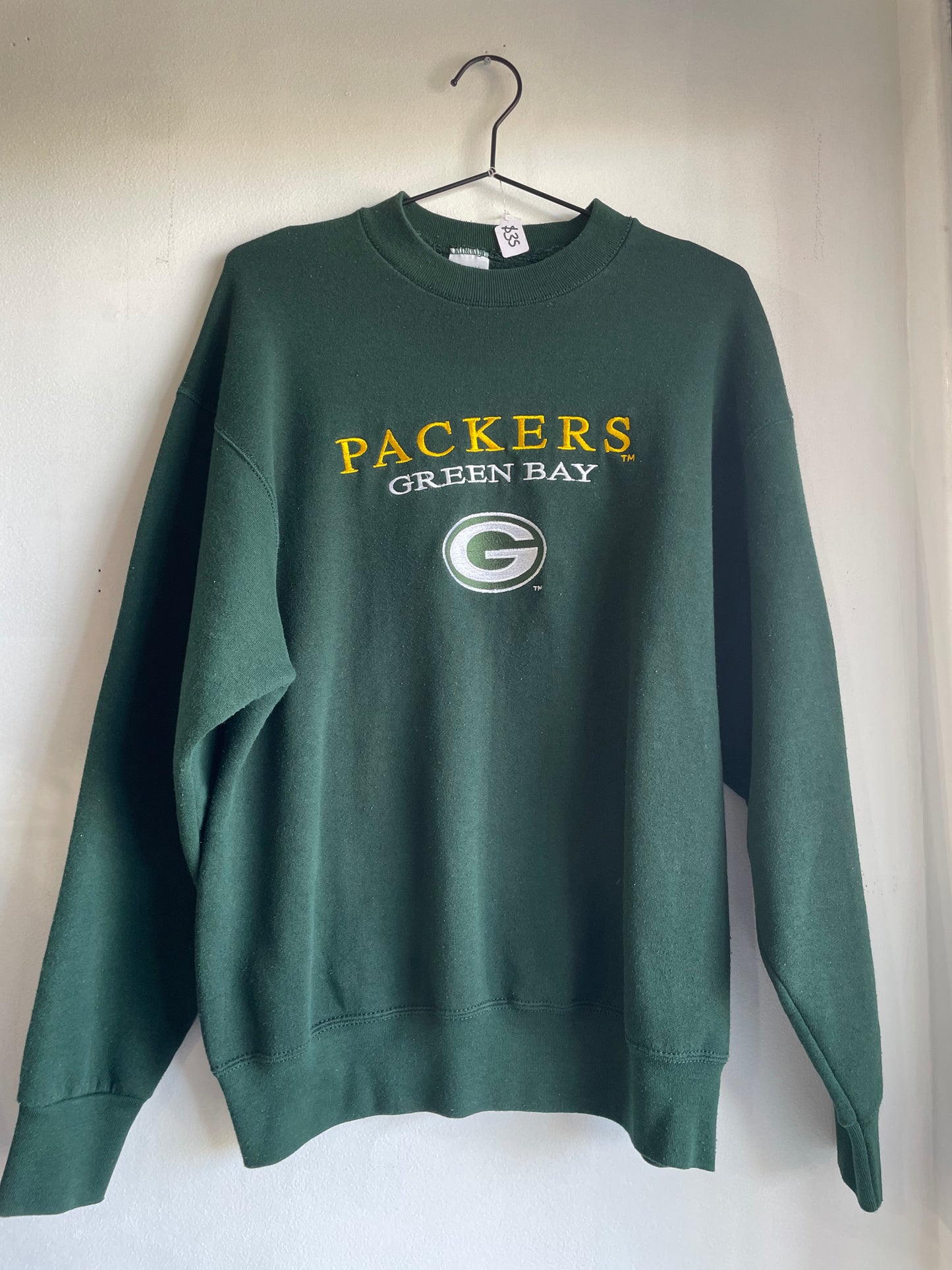 Suéter vintage de los Green Bay Packers, tamaño grande