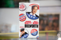 20th Century Fox Bulworth VHS cassette with black case and printed artwork cover from 1998 film release