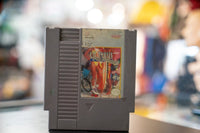 Nintendo NES California Games cartridge from 1989 by Epyx, showing the original game box artwork with colorful athletic sports graphics on black background